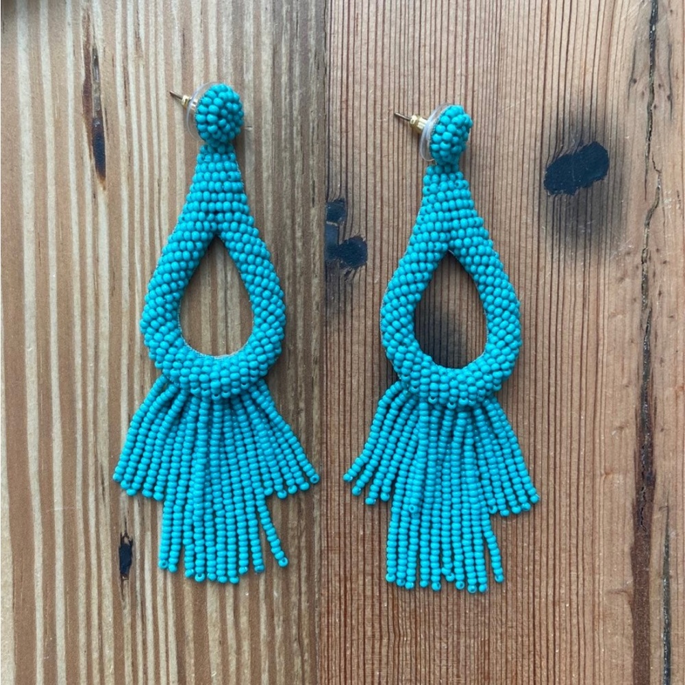Deepa Gurnani hand-beaded earrings